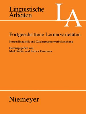 cover image of Fortgeschrittene Lernervarietäten